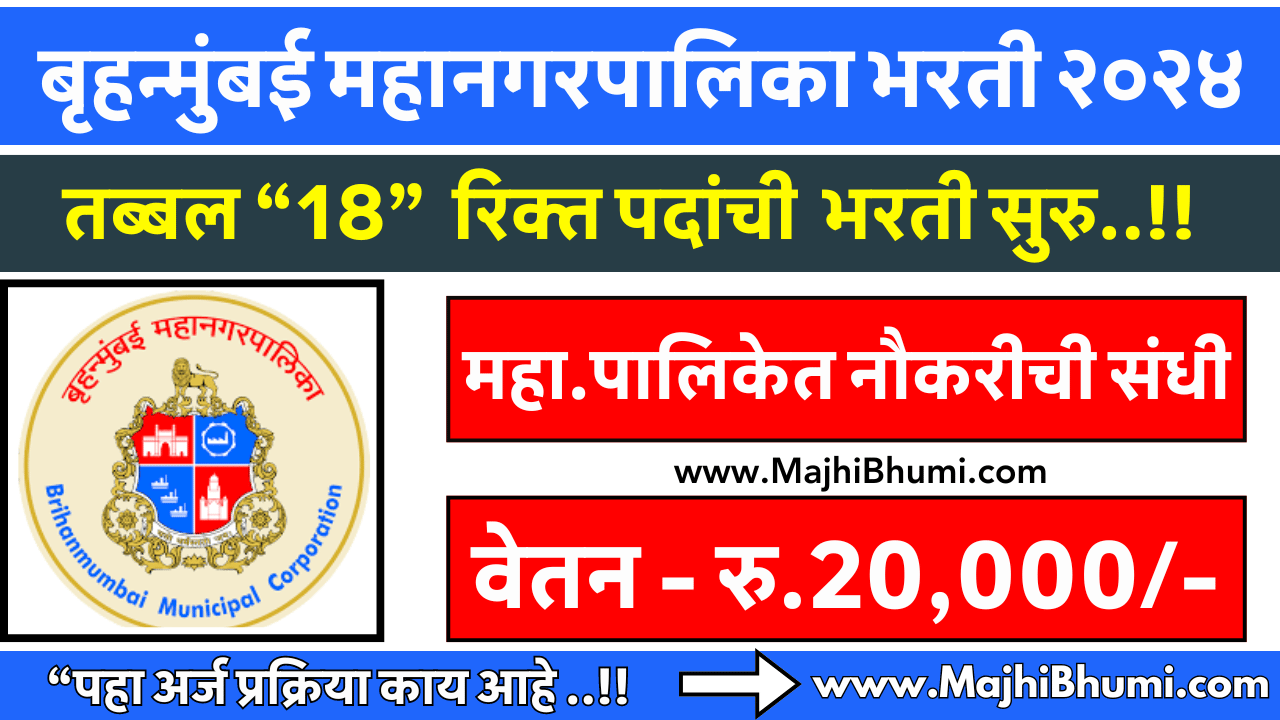 Brihanmumbai Mahanagarpalika Bharti 2024